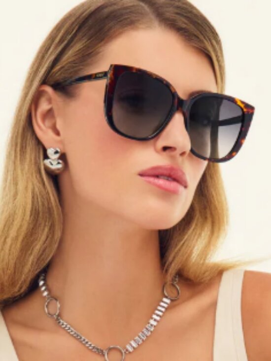 [Quay] 146 Ever After Tortoise Peach Fade Brown Polarized Sunglasses